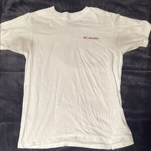 Columbia White Short Sleeve Tee
